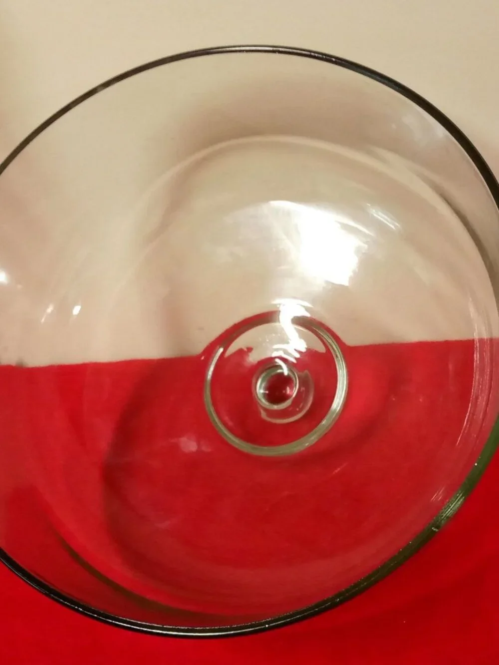 Vintage Anchor Hocking Canfield Starburst Domed Cake Stand with Pedestal
